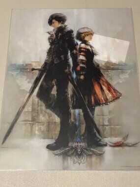 Square Enix Final Fantasy XVI 16 Clive & Joshua Game Anime Clear Poster Prize G